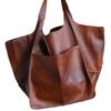 Retro European & American Soft Leather Large-Capacity Women's Tote Bag
