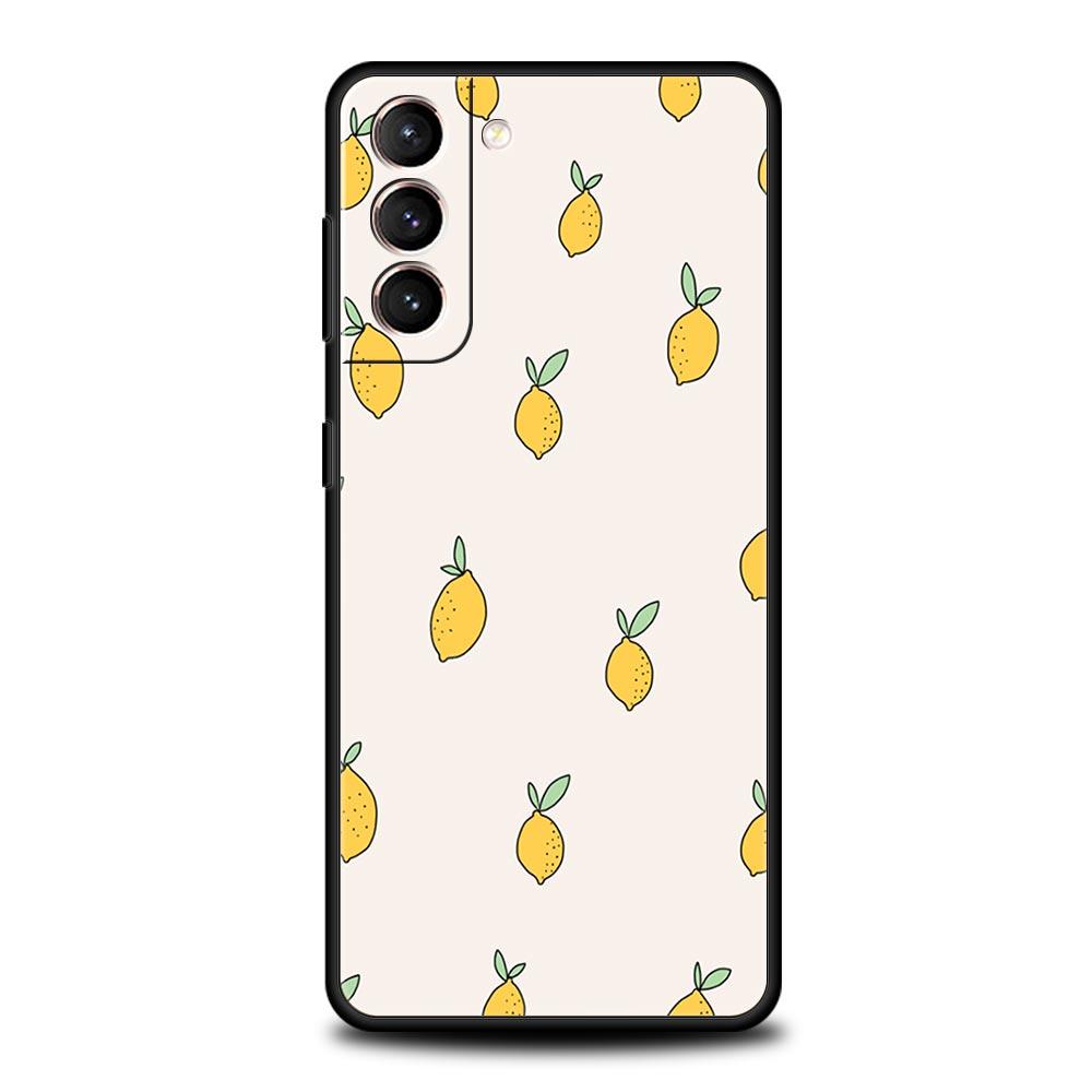 Средиземноморский лимонный силиконовый чехол для телефона Samsung Galaxy S23 S22 S21 S20 — фото 4