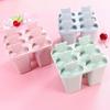 H&K Store 6-slot Ice Cream Lolly Mold DIY Maker Mould Tray Pan Kitchen Tool with Lid