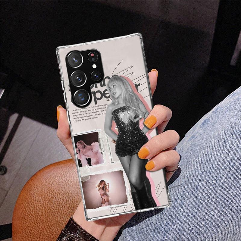 

CR66 S-Sabrina C-Carpenter Phone Case For Samsung Galaxy S24 S25 Edge S26 Ultra S23 S22 S21 Plus S20 FE + Personalized Print Cov Samsung S23 Plus