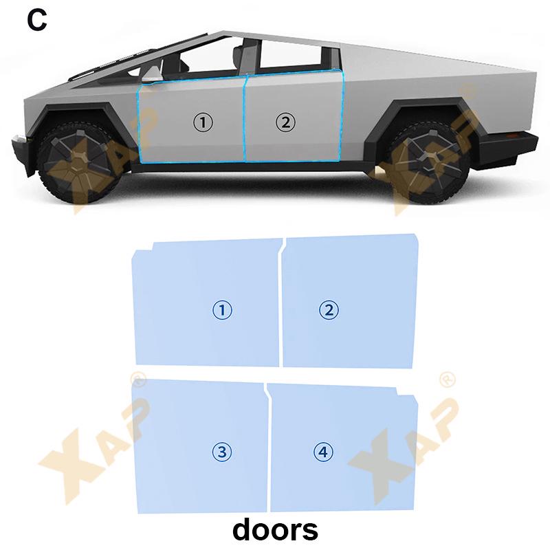 Exclusive Tesla Cybertruck TPU Self-Healing Scratch-Resistant Film