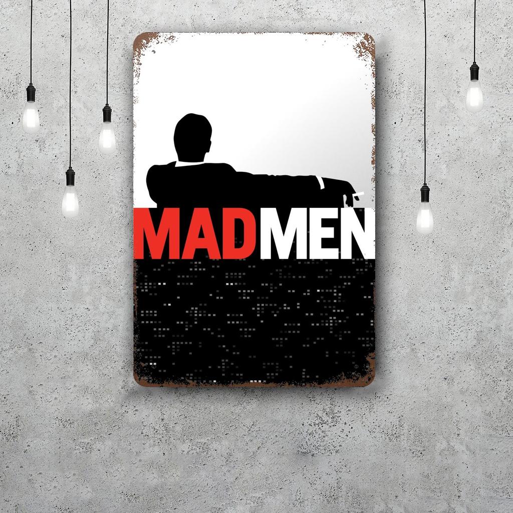 mad men TV show Metal Signs wall decor Vintage Tin Signs Captain Metal Poster Decor for Bar Pub Club Wall Decoration