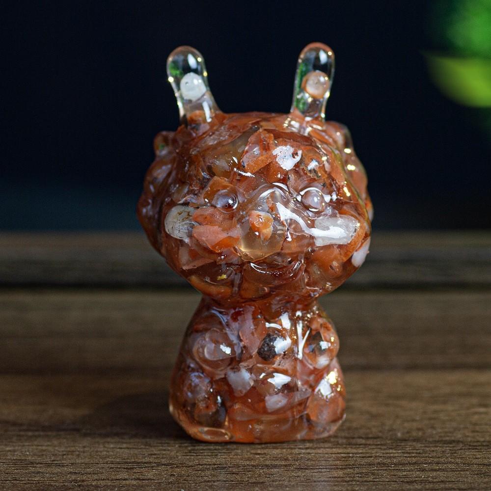 Crystal Resin Animal Figurine With Colorful Shells For Home Decor And Gift Giving