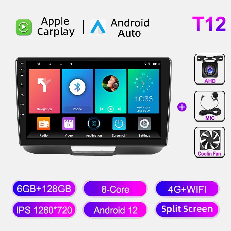IPS Android Auto Car Radio Multimedia Player Wireless Carplay For Honda N-BOX 2012-2017 Autoradio DSP Navigation GPS Stereo HU