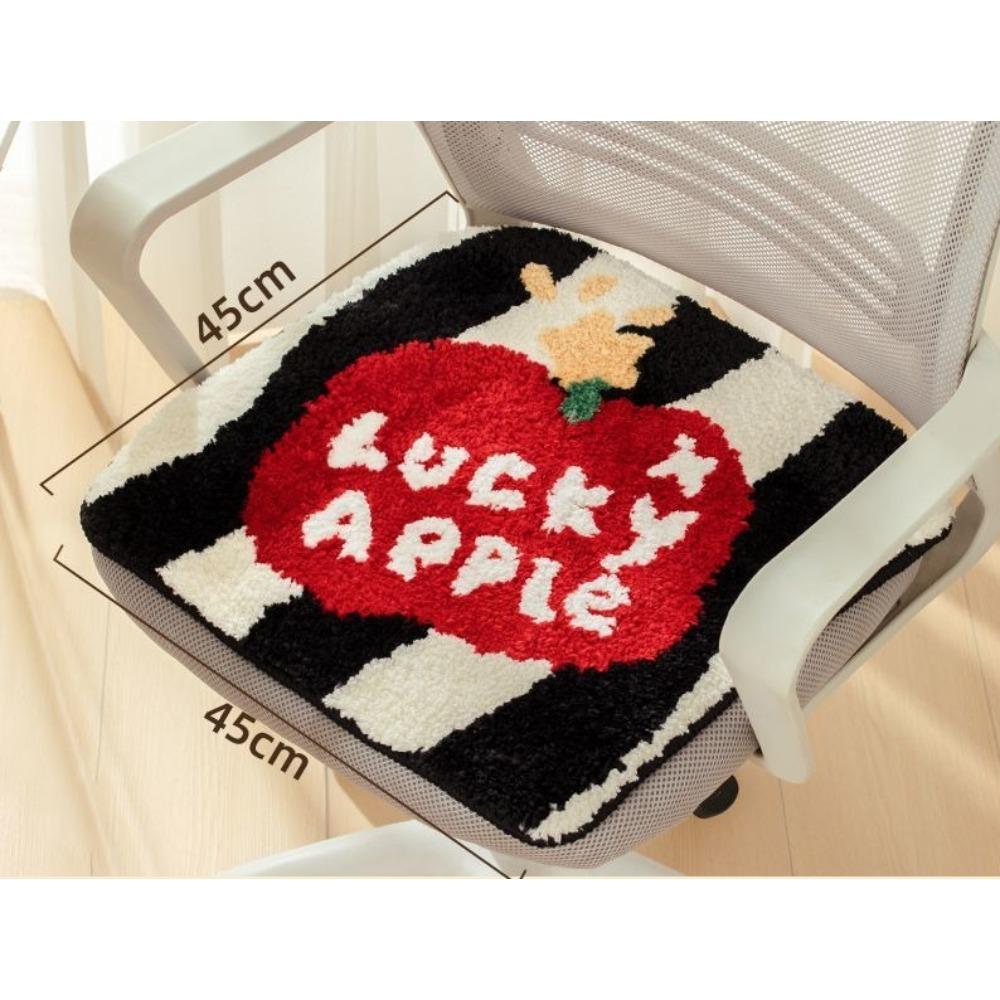 

45x45cm Cartoon Plush Seat Cushion Cute Soft Chair Pad Non-Slip Butt Cushion for Office Chair 45x45cm красный