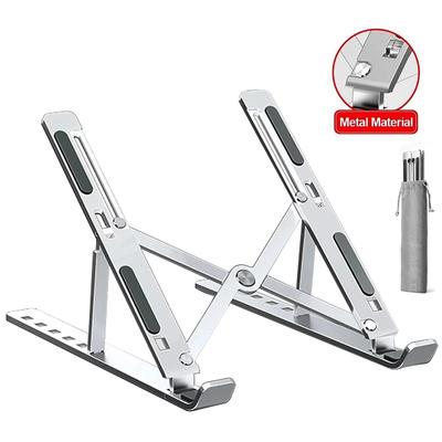 Laptop-Halter aus Aluminiumlegierung, verstellbar, faltbar, tragbar für Notebook-Computer, Halterung zum Heben, Kühlen, rutschfest