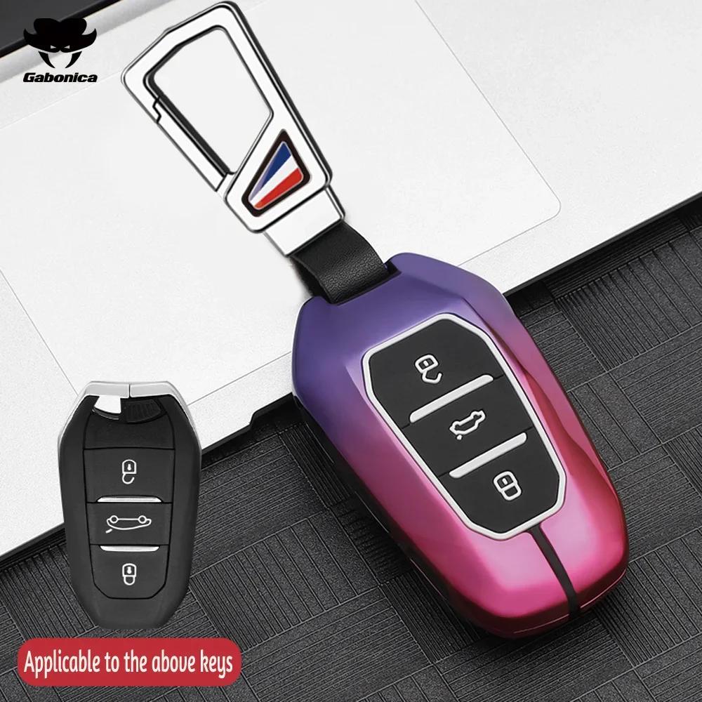 Metall Autoschlüssel Hülle Für Peugeot 2008 3008 4008 5008 308 408 508 Citroen C1 C2 C4 C6 C3-Xr Picasso Grand Ds3 Ds5 Abdeckung Schale Fob