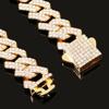 8mm Luxury Cuban Link Necklace for Men Women, Gold Silver Color Iced Out Rhinestone Chain, Hip Hop Bling Street Jewelry Gift