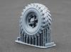 scale Wheel Set for plastic model SCXWM35029 Scale-X 1/35 CHMZAP-5247G Semi-Trailer (9 wheels) Trumpeter, kit, (Military Vehicle)