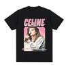 2026 Neues Singer Céline Dion 100% Baumwolle T-Shirt Grafikdruck T-Shirts Streetwear Mode Damen Herren Freizeit Rundhals Erwachsenen Oberteile Sommer
