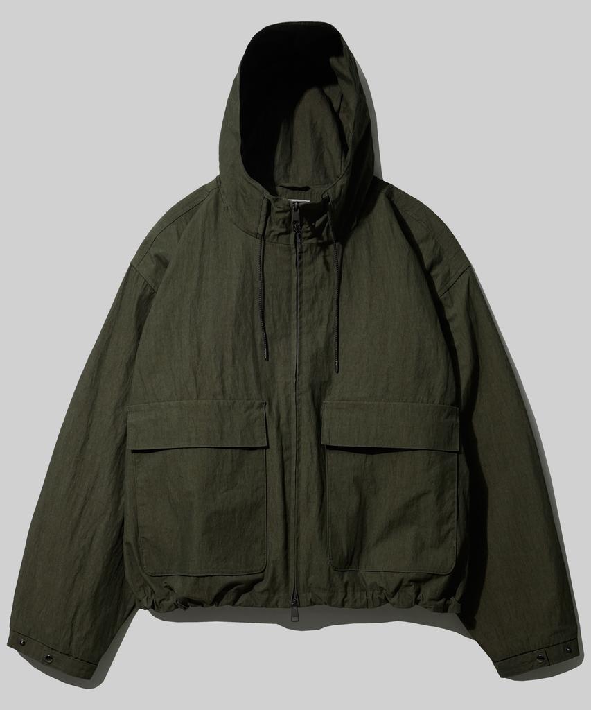 Ezkaton Pigment Parachute Jacket Khaki Shot6728