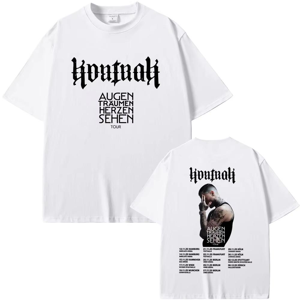 Rapper Kontra K Augen Traumen Herzen Sehen Tour T-shirts Men Women Fashion Pop T Shirts Male Oversized