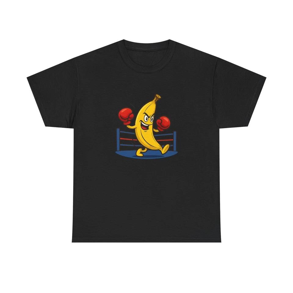 Unisex Adult T Shirt Boxing Banana Punchy Fun M