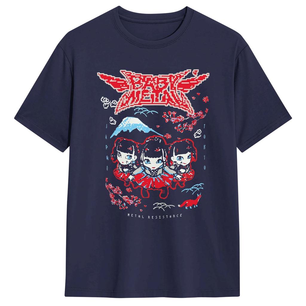 Baby Metal Tokyo Unisex T Shirts Humor Tee Shirt Short Sleeve Crew Neck TShirts Pure Cotton Adult Tops