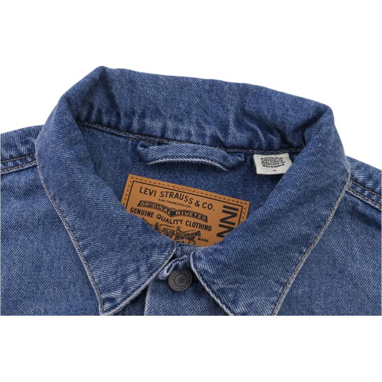 Giacca di jeans monopetto tinta unita Levis X Ganni da donna giacche Blu 87489-0000