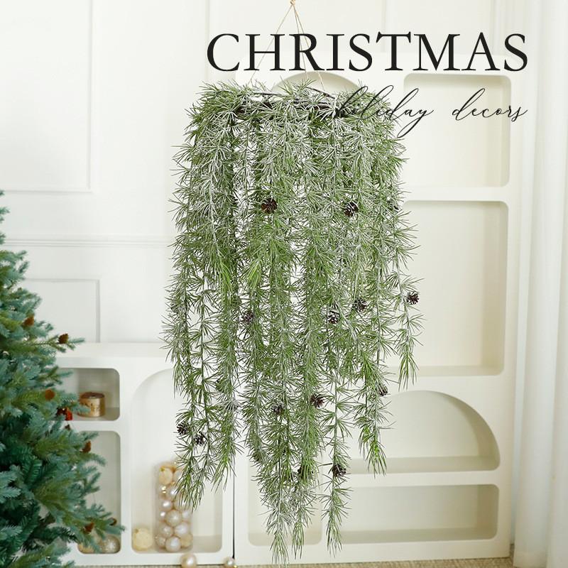 Kunststoff Grünzeug Hänge-Ranke Korb Weihnachtsfeiertag Heimdekoration Geschenk