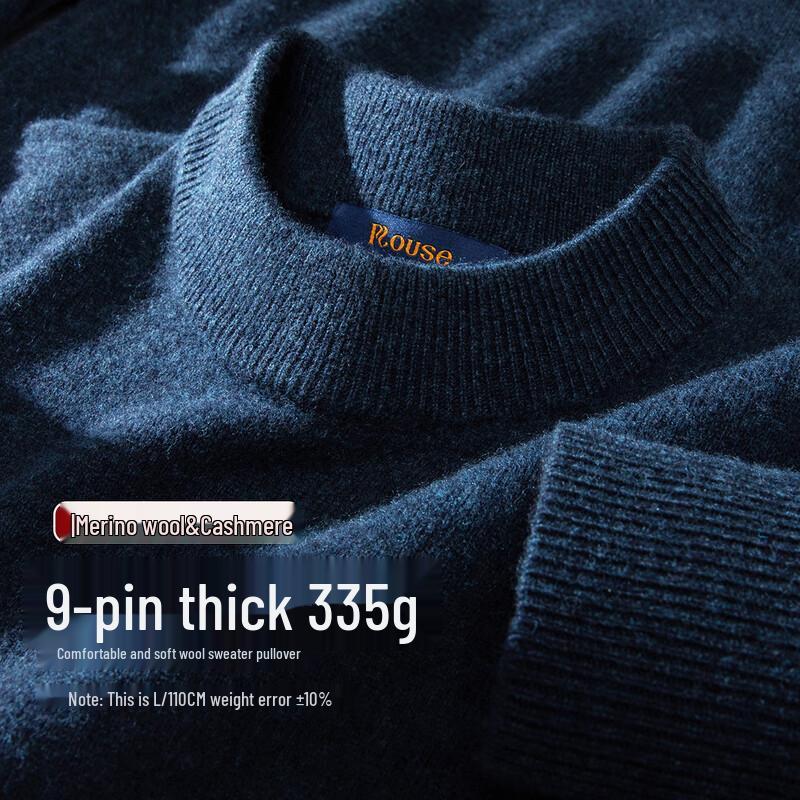 

LOZO Men s Thickened Round Neck Wool Blend Sweater 4XL (195cm)