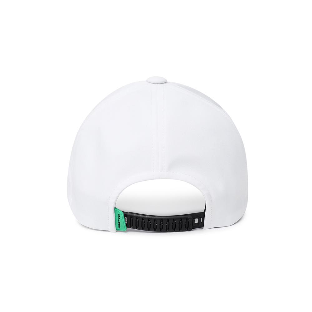 MALBON GOLF Performance Stretch Sunglasses Holder Cap White