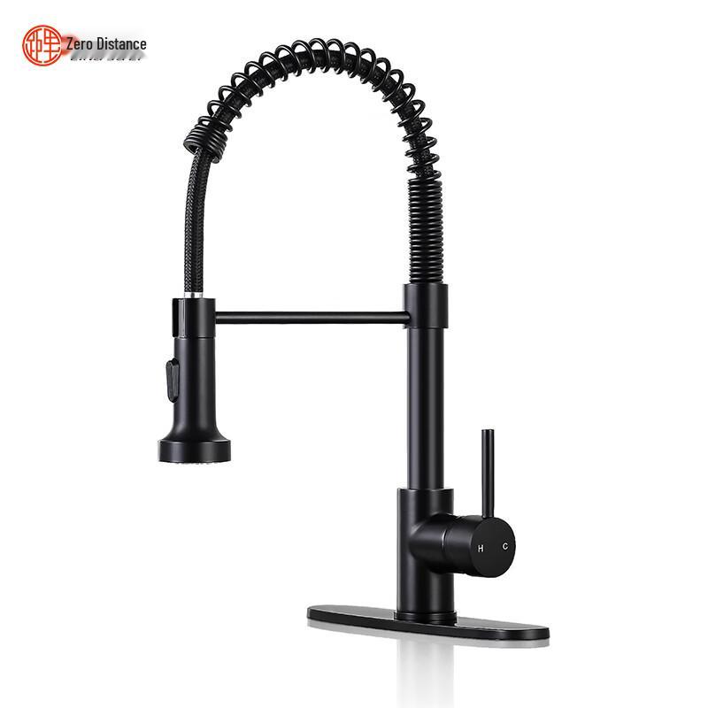 LINGJULI Stainless Steel Pull-Out Kitchen Faucet with Filter Function
