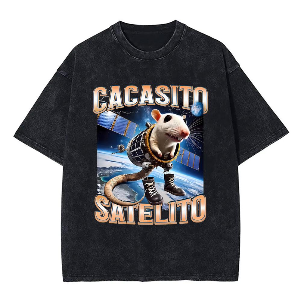 Italian Brainrot Bombardiro Crocodilo Vintage Washed Tshirts Crocodile Plane Bomber Funny Meme Tshirt Man Fashion Streetwear