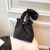 New Korean Versi of Handbag for Women, Pleated Tote Bag, Small Fresh Artistic Leisure and Beautiful Large Capacity Bags