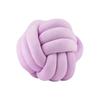 Lilac Decorative Throw Knot Pillow Ball for Home Chair Sofa Couch Bed Aesthetic Round Velvet Knotted Pillow Cushion Gift