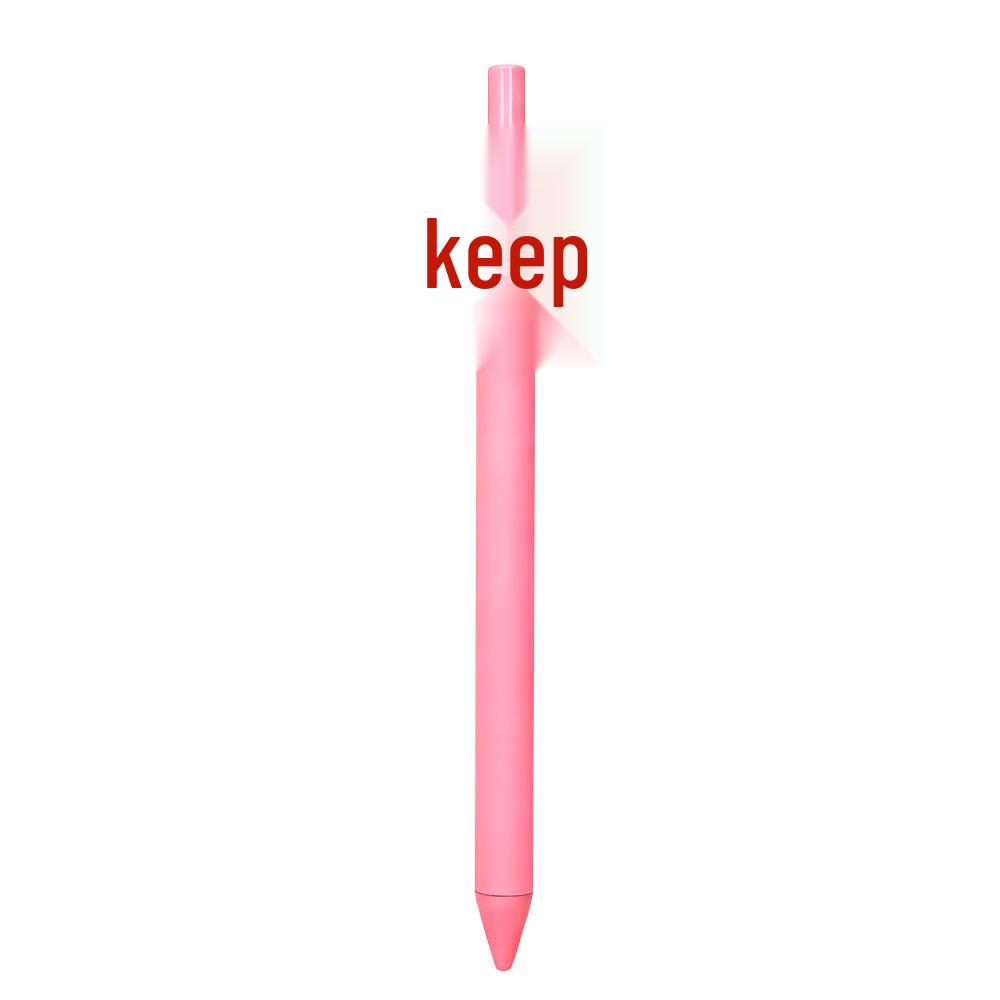 Pink Bow Series Girls' Soft Rubber Click Ballpoint Pens