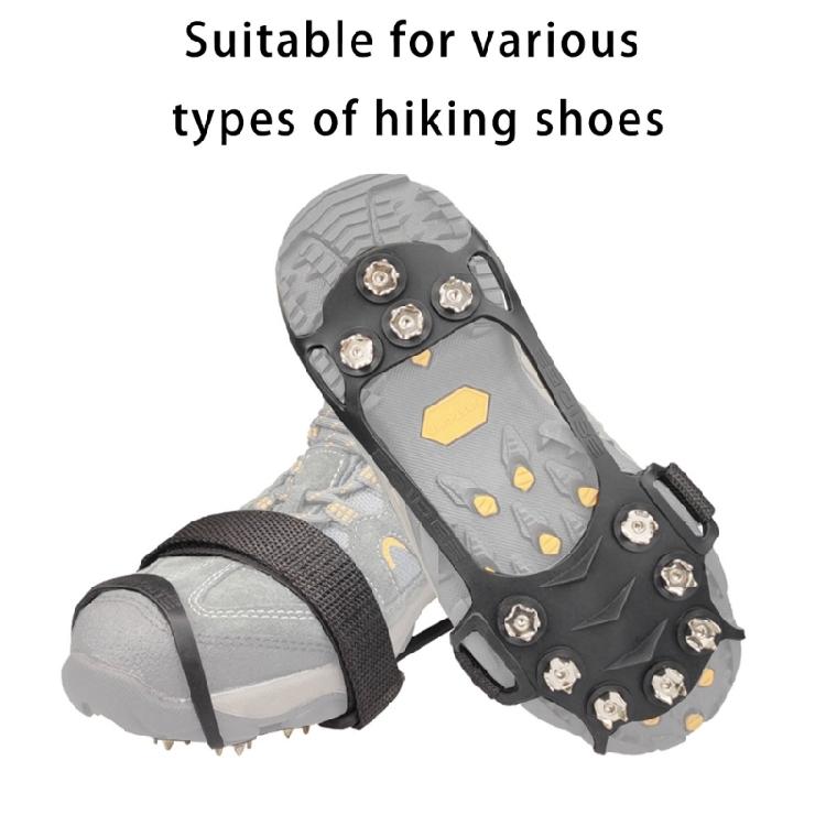 Ice Snow Grip Teeth Grippers NonSlip Winter Ice Grippers with 11 Teeth Shoe Boot Cleats for Winter Outdoor Activity
