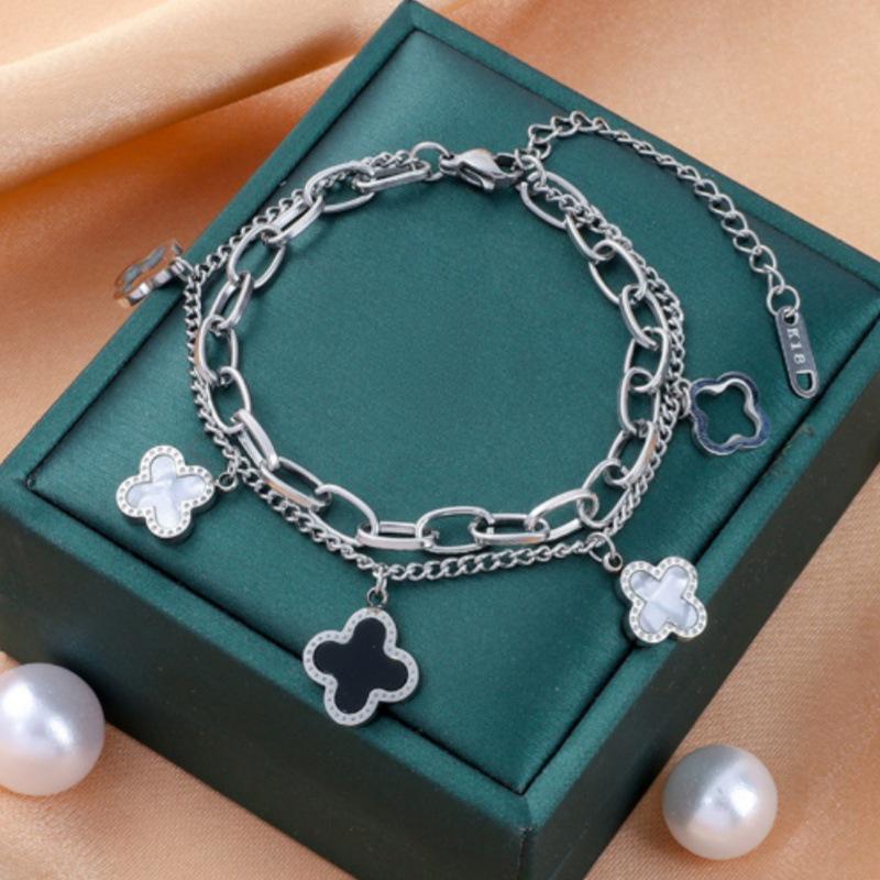 Koreanisches Dongdaemun Titanstahl Damenmode Armband - Edelstahl, High-End, Grenzüberschreitendes Design.