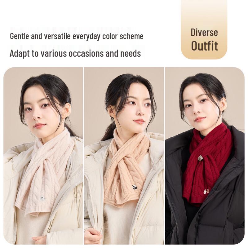 JIUMU Women's Pure Wool Scarf