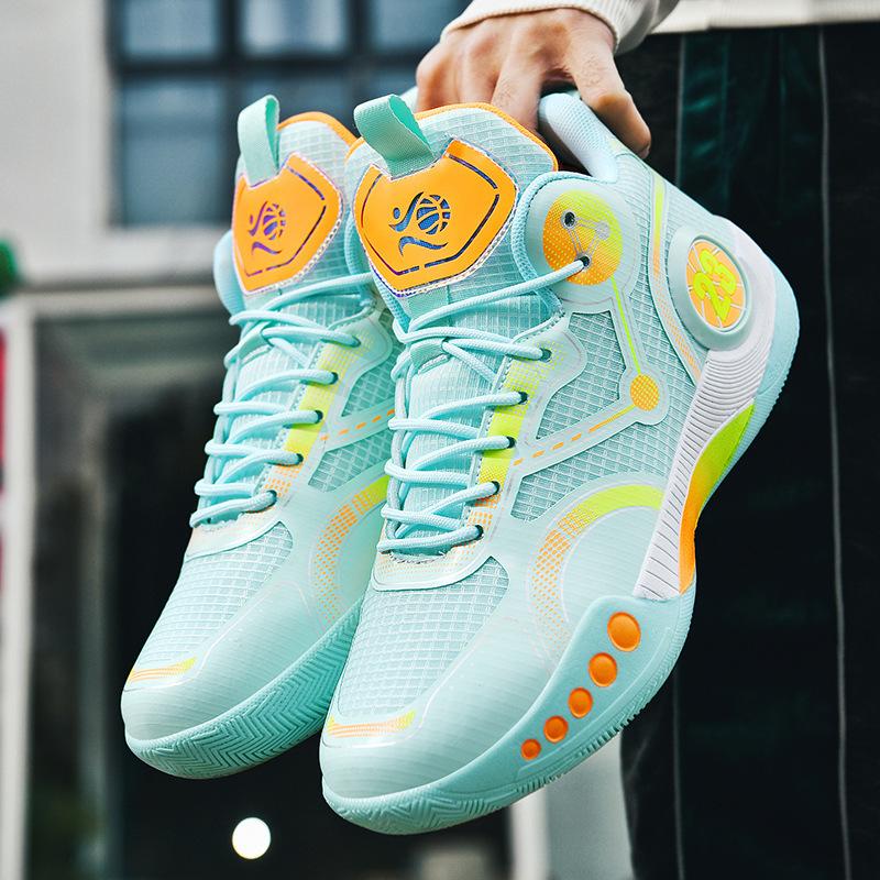 Men's Basketball Shoes High Top Breathable Non-slip Wear-resistant Shock-absorbing Sneakers Sports Shoes