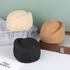 Ladies Solid Color Straw Beret Hat Summer Sun Cap Hostess Pillbox Hat For Women Retro Versatile Casual Painter Hat