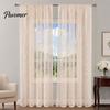 Romantischer Stil Vorhang 1 Panel Transparenter Spitzenvorhang, Vintage Floral mit Stangentasche, Transparente Vorhänge Lichtfilterndes Fenster für Wohnzimmer Schlafzimmer