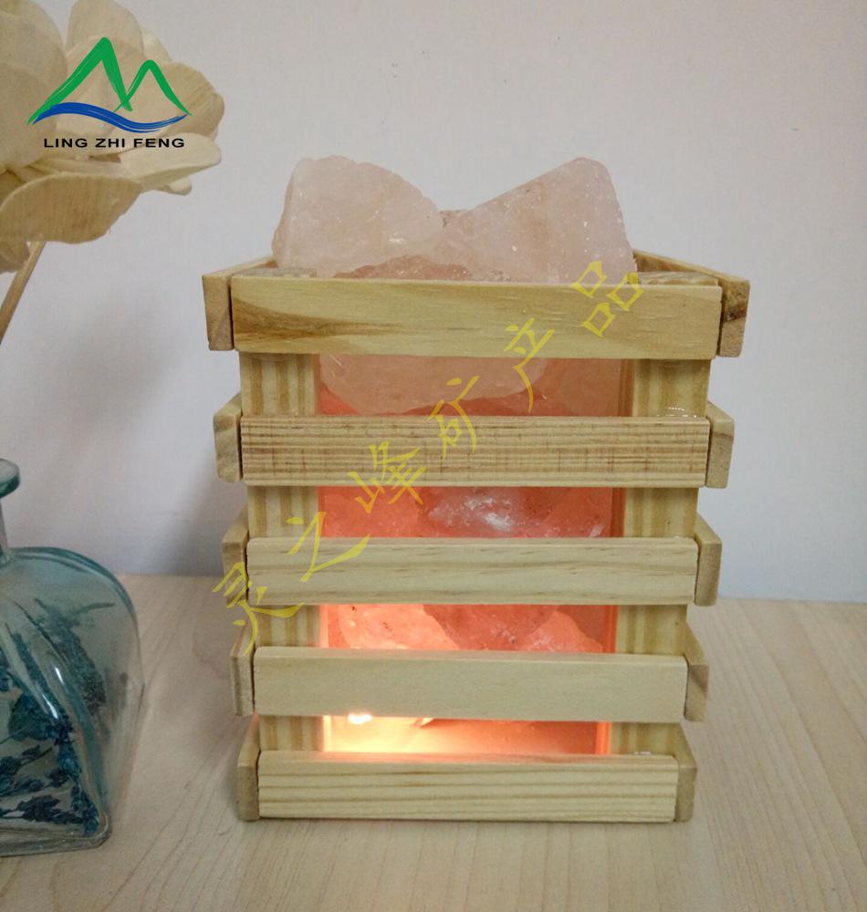Himalayan Crystal Pyramid Salt Lamp: Rose Sphere Night Light China Standard