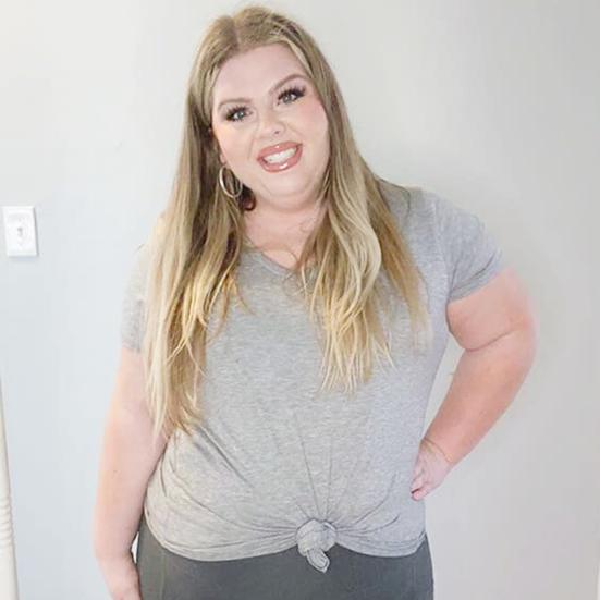 Women T-shirt V-neck Short Sleeve Loose Fit Tee Shirt Solid Color Casual Breathable Pullover Tops Daily Wear