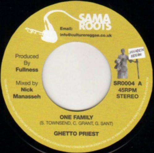 7inch Record GHETTO PRIEST - One Family SR0004 2011 UK Reggae, Ska & Dub Used