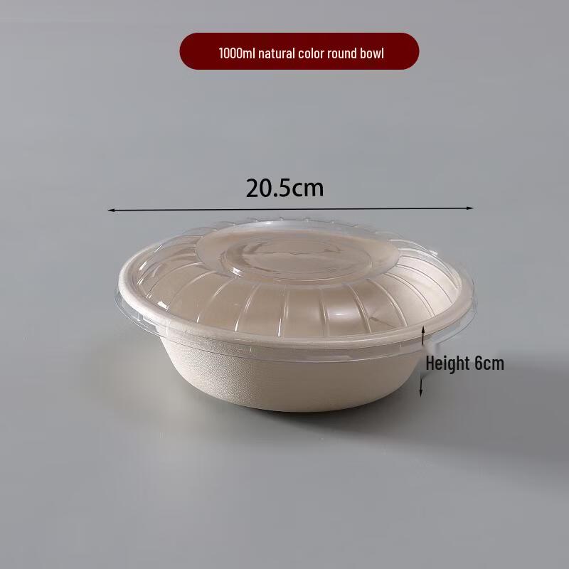 

Disposable Corn Starch Salad Bowls with Lids
