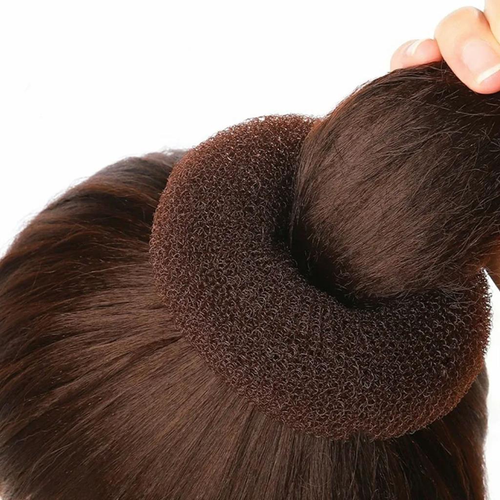 Hair Bun Maker Set Different Sizes Elastic Hair Donut Bun Maker Set with Hair Bands and Hair Pins
