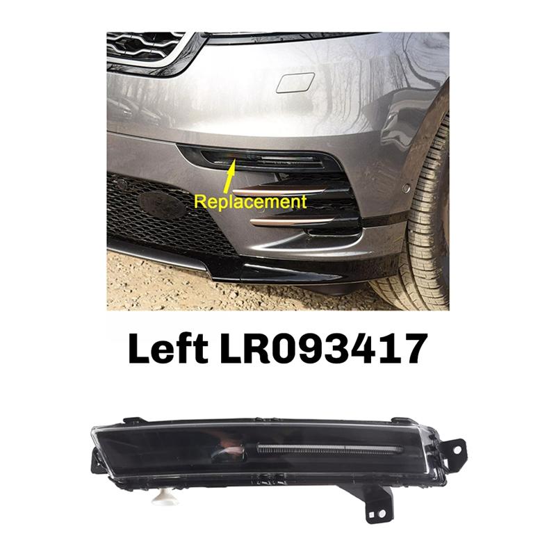DRL Front Daytime Running Fog Lights Lamp Assembly For Range Rover Velar 2018--A87Q