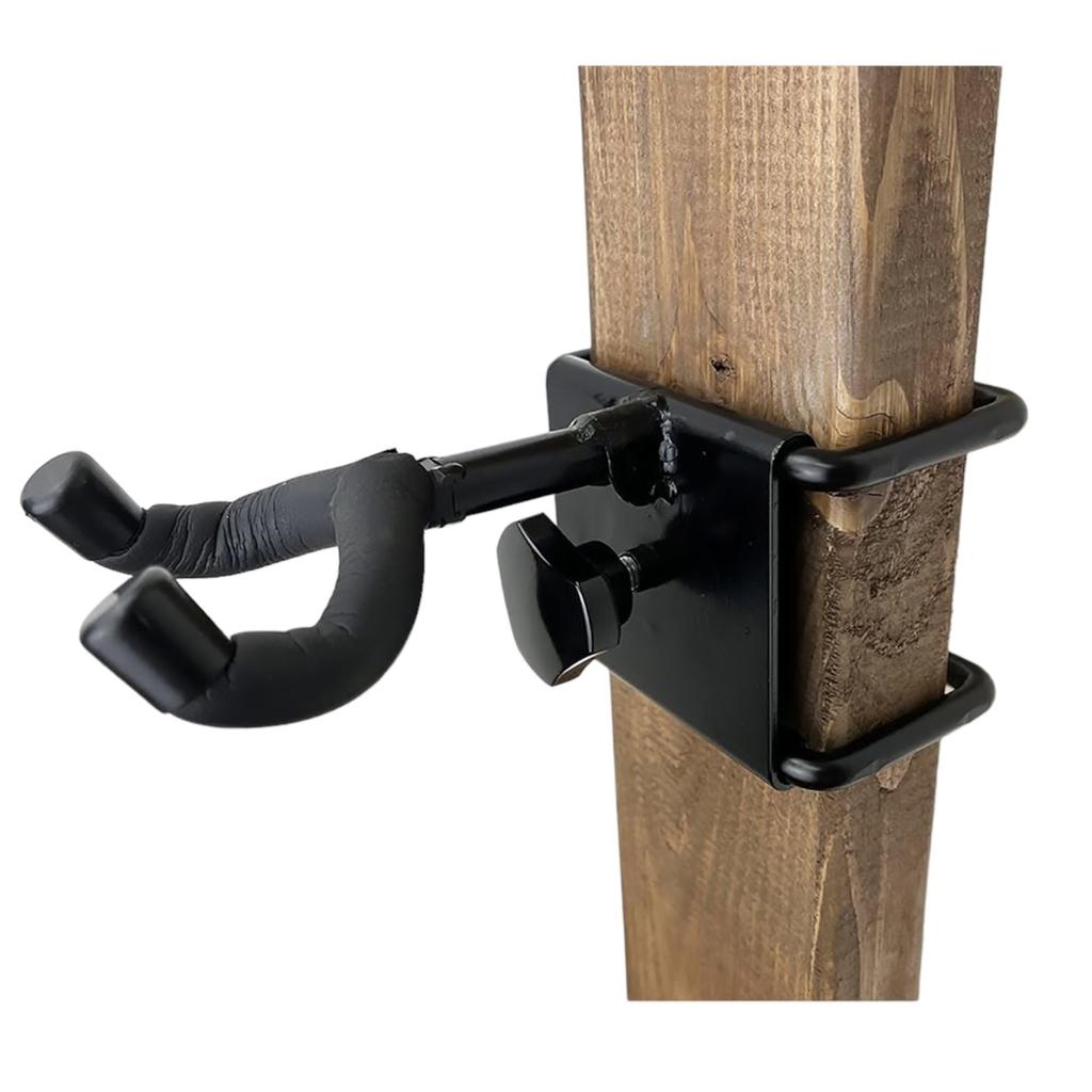 Waki Sangyo Gitarre zur Wandaufbewahrung und -ausstellung WALIST-ONE Wandhalterung, Semiglänzend Schwarz, W1-014,