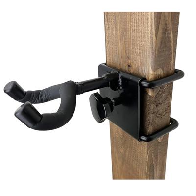 Waki Sangyo Guitar for Wall Storage and Display WALIST-ONE Wall-Mounted Hanger, Semi-Gloss Black, W1-014,