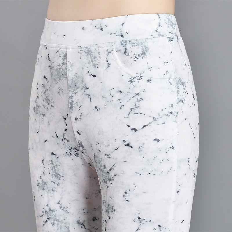 Mid-Waist Elastic Plaid Slim Fit Women's Pants - 2024 Versatile Summer Wear
