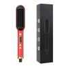 Hair Straightener Brush Anti-Scald Ionic Hair Straightener Comb LED Screen Fast Heating Straightening Brush Women Hairstyle Tool