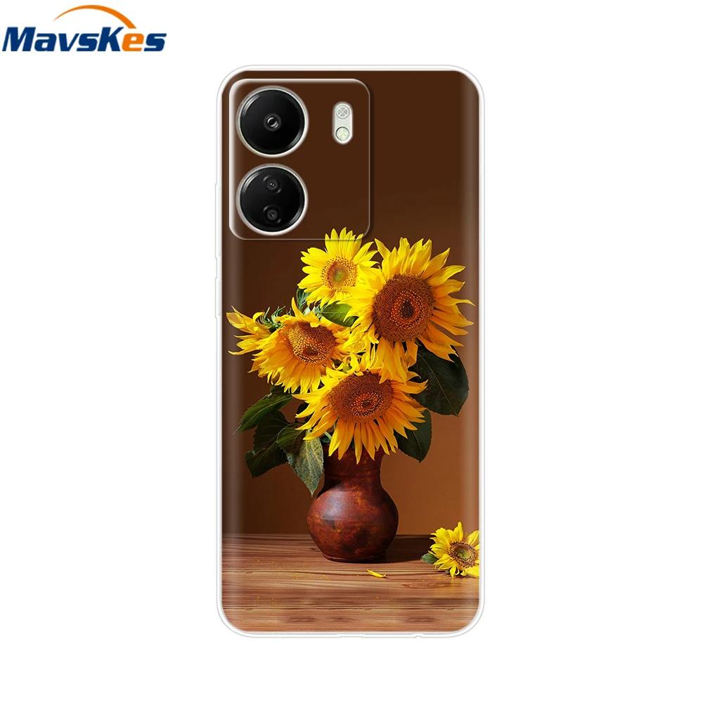 For Xiaomi Poco C65 Cases For Xiaomi Poco C65 Fashion Clear Soft Silicone Phone Cases TPU Fundas for PocoC65 c 65 Coque Bumper