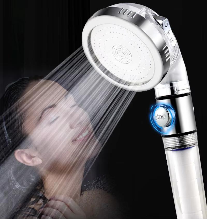 Hongdec Bathroom Accessories High Pressure Shower Filter Head Handheld Rain Showerhead Water Save Modern Design Chrome Shower