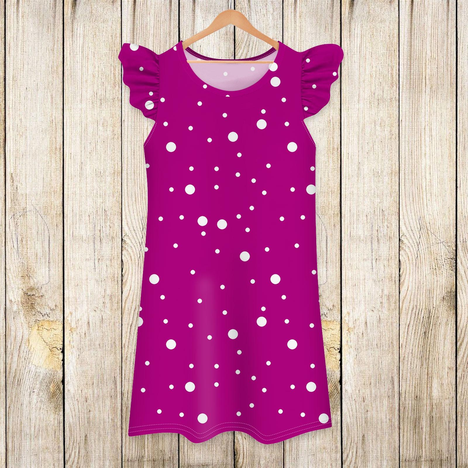 

Дитяча сукня, кольорове повсякденне плаття з принтом і спідницею з широкими рукавами 150