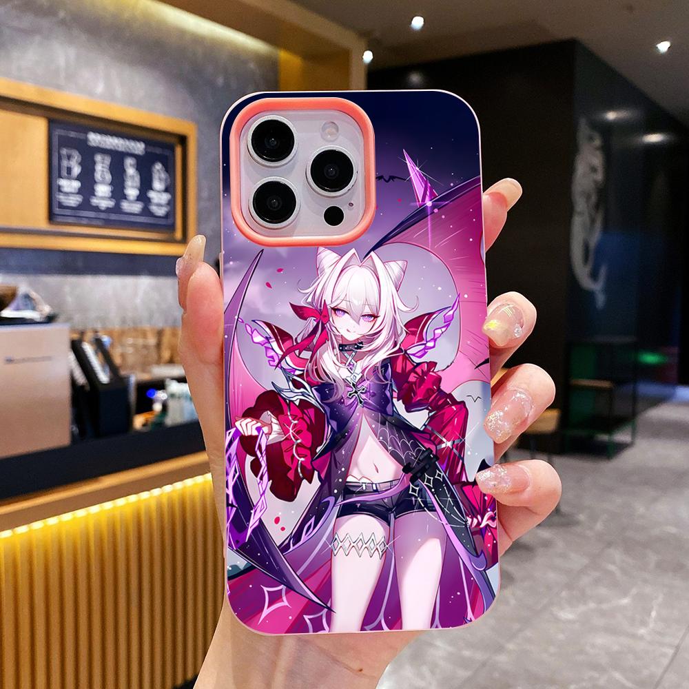 HSR Thelema Jelly Double layer Pink Mobile Phone Case for iPhone 17 16 15 14 13 12 11 Air Pro Max Plus Protective