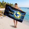 Cardiff City Custom Beach Towel, Personalized Name Text Print, Football Logo Soft Quick‑Dry Towel Holiday Gift