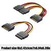 to IDE Power Cable 4 Pin to 15 Pin Power Cable 15 Pin Male to Female Cable Y-Cable Adapter