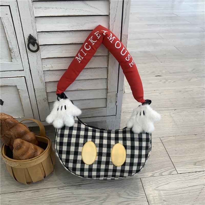 Korean Niche Plaid Handbag: Fashionable Versatile Women's Shoulder Crossbody